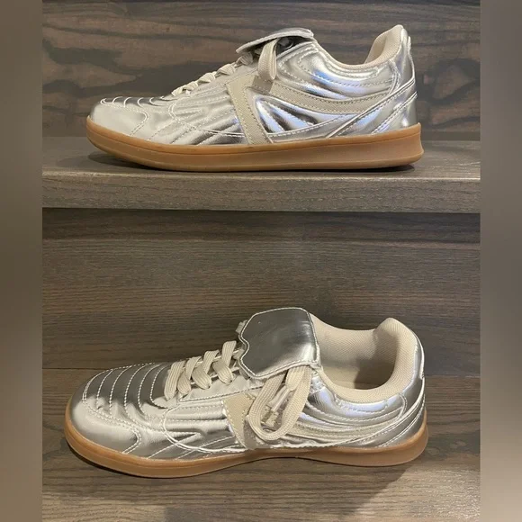 Cushionaire Astro Retro sneaker in silver metallic - Picture 11 of 12